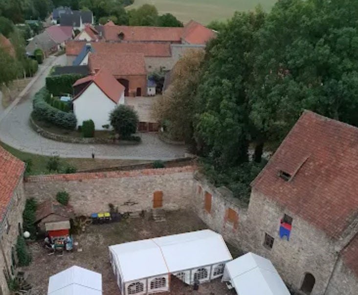 Ampfurth Castle Courtyard, Oschersleben, Germany, Germany